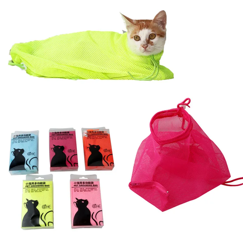 Mesh Pet Bath Bag Cats Groomin - Pet Supplies Nail Trim incelemesi ve fiyatı