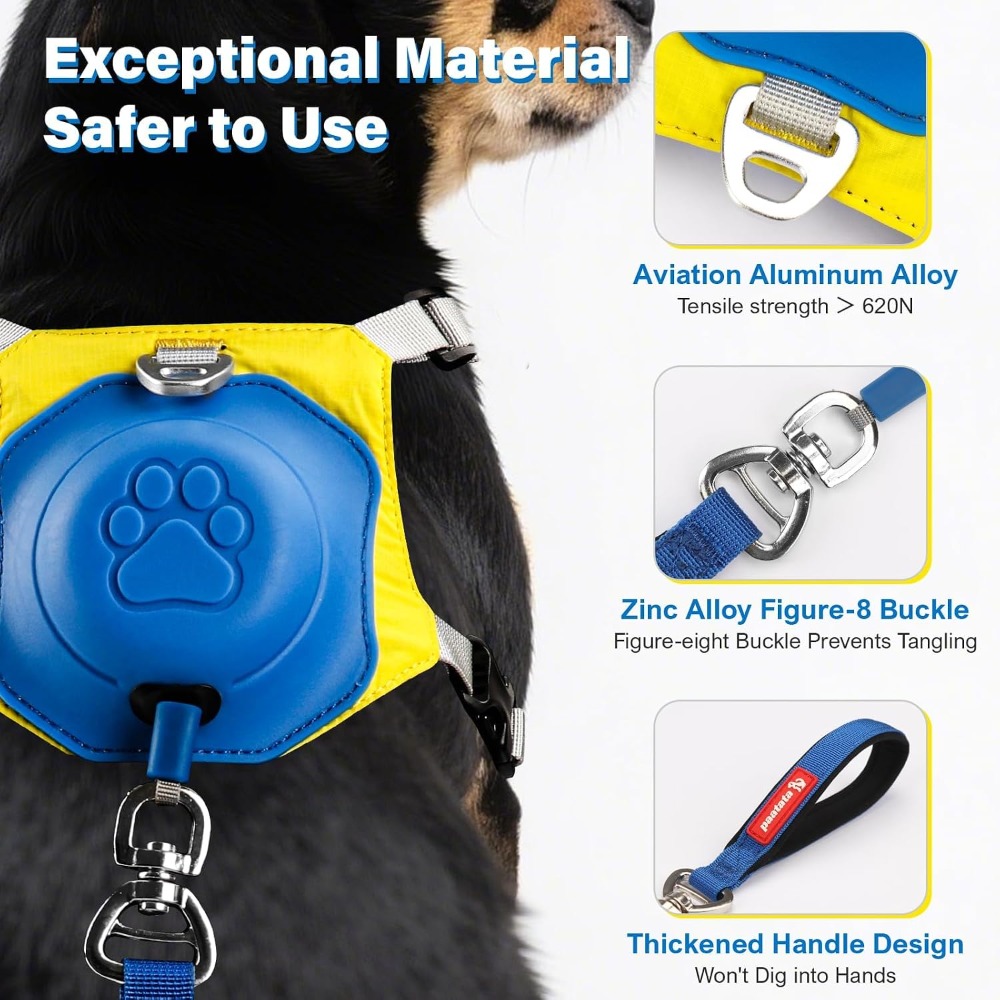 No Pull Dog Harness, 2 in 1 Re - Retractable Dog Leash incelemesi ve fiyatı