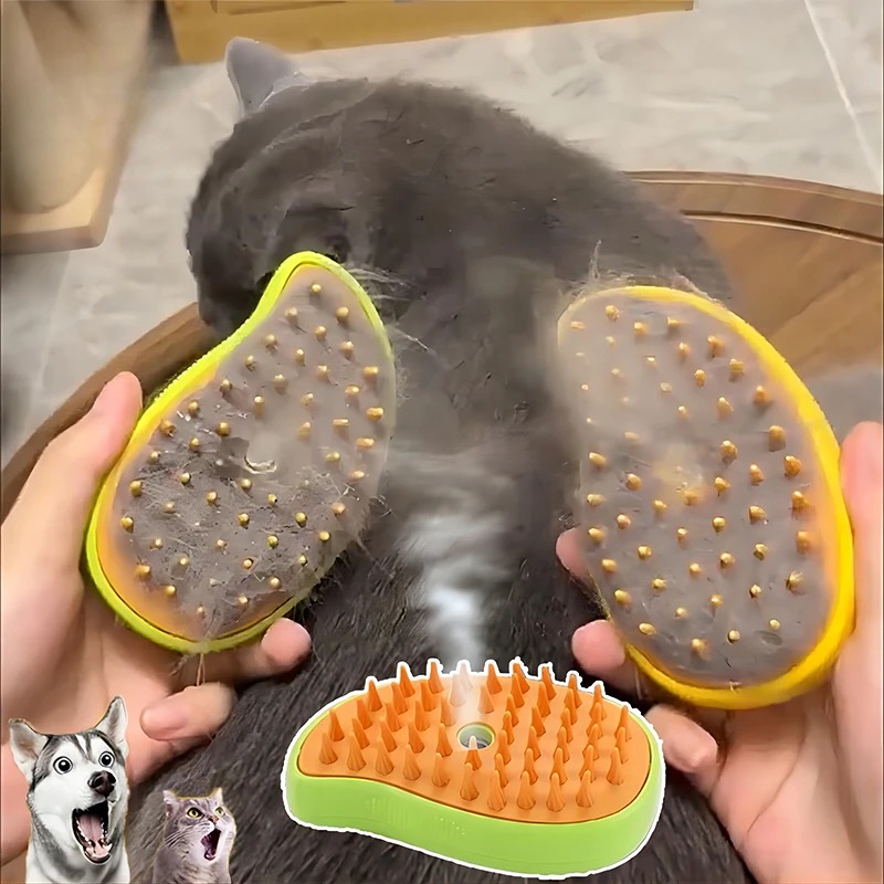 Cat Steam Brush Electric Spray - Pet Supplies Grooming Hours incelemesi ve fiyatı