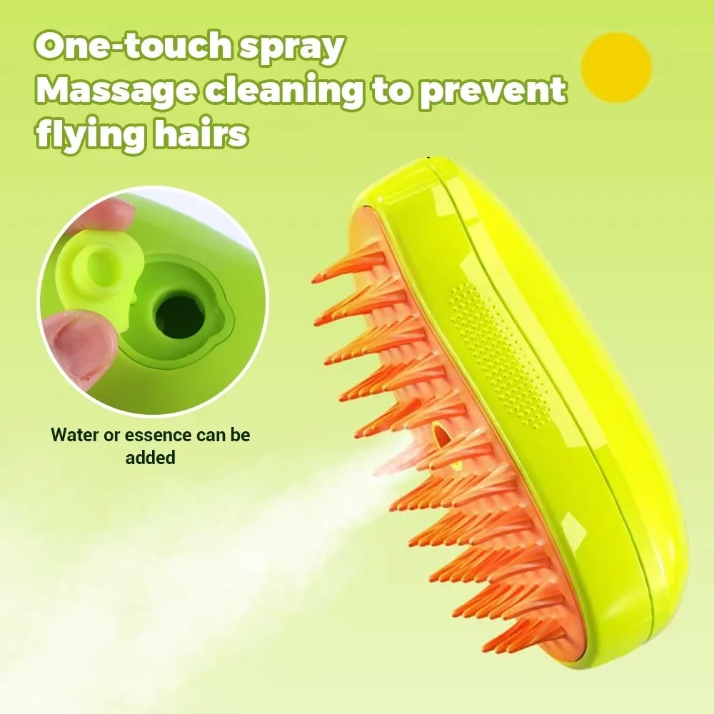 Cat Steam Brush Electric Spray - Pet Supplies Grooming Hours incelemesi ve fiyatı