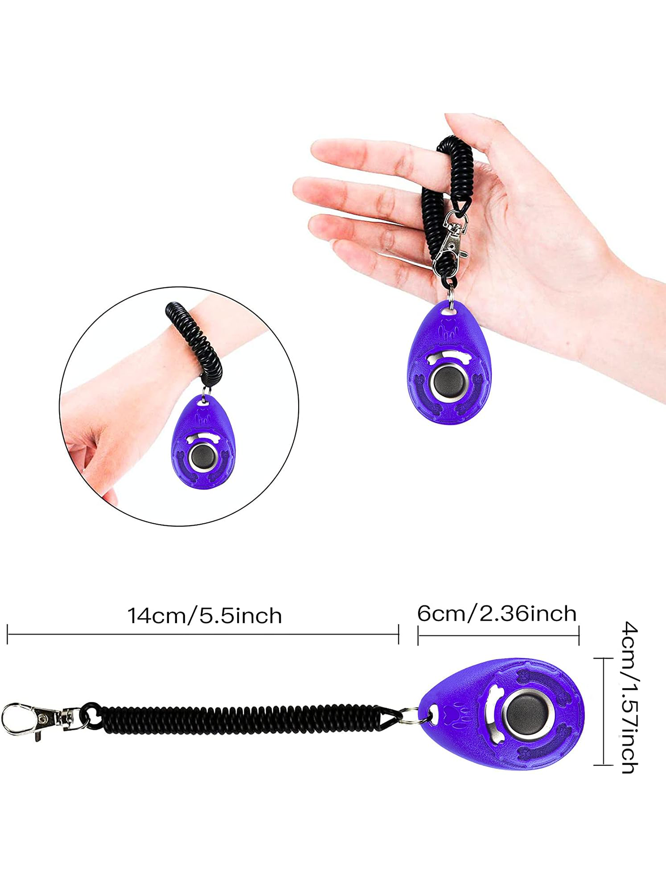 Dog Training Clicker with Wris - Retractable Dog Leash incelemesi ve fiyatı