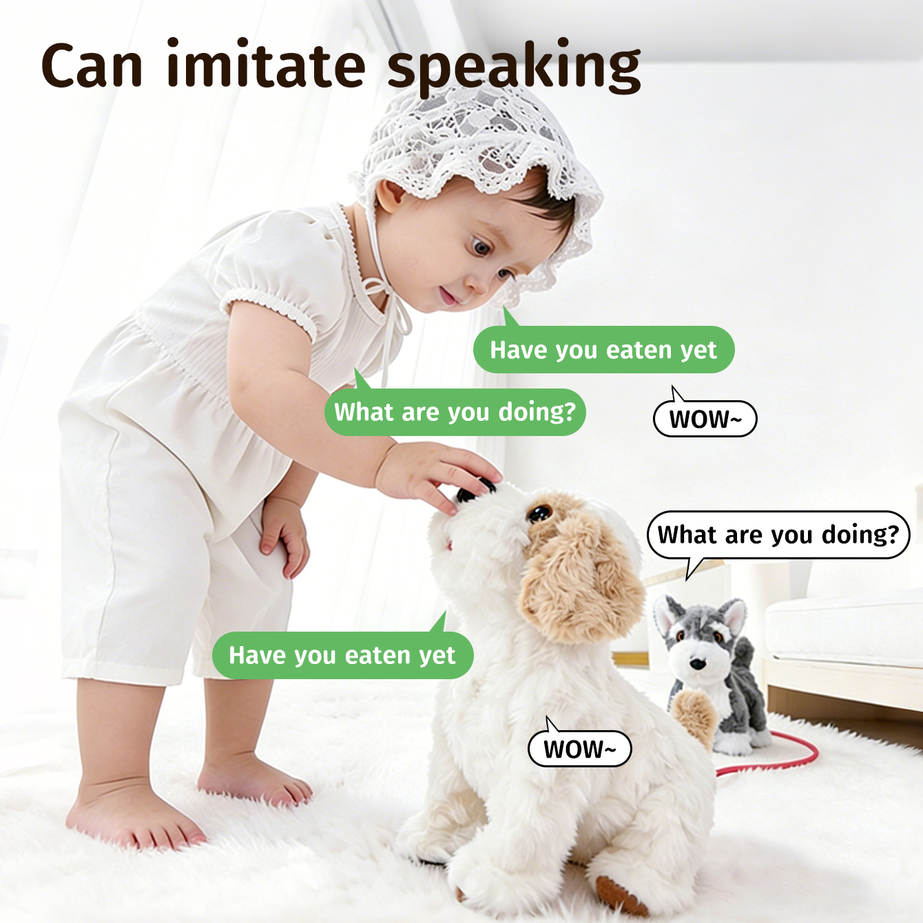 Music-themed plush toy dog wit - Retractable Dog Leash incelemesi ve fiyatı